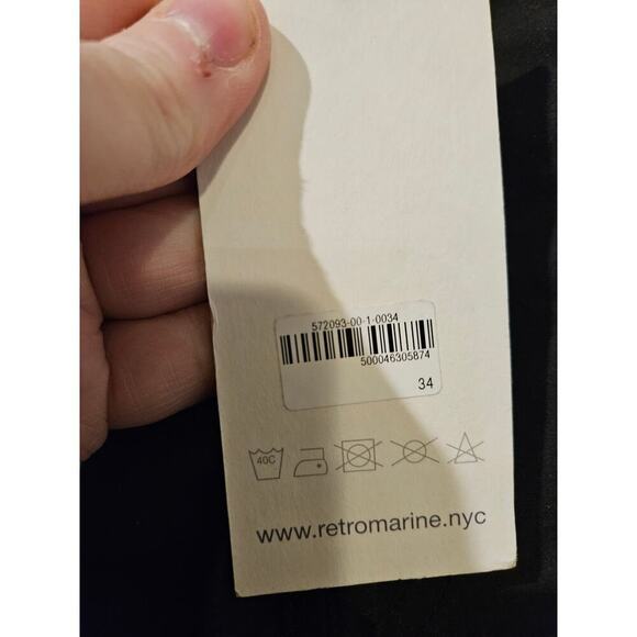 Retromarine Swim Trunks Mens size 34 Black 5.5'' Swim Short NWT‎ - Picture 5 of 7